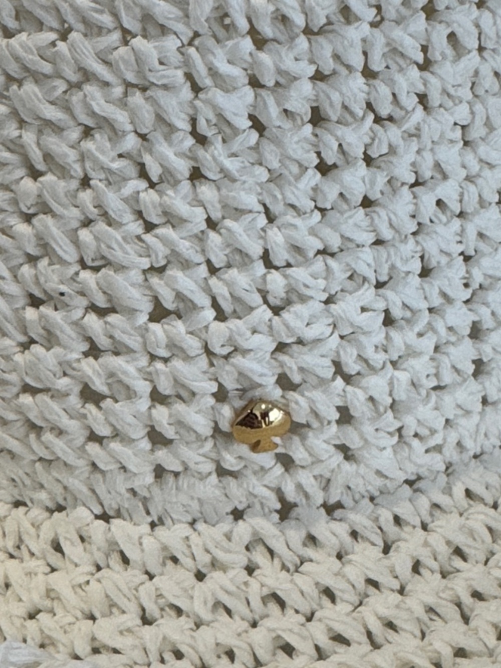 White Crochet Bucket Hat - Picture 4 of 11